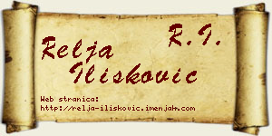 Relja Ilišković vizit kartica